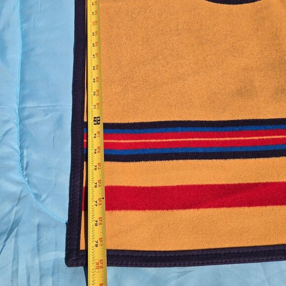 Pendleton Limited Edition Veterans of Foreign Wars Brown Blue Blanket NWT Throw - Picture 4 of 16